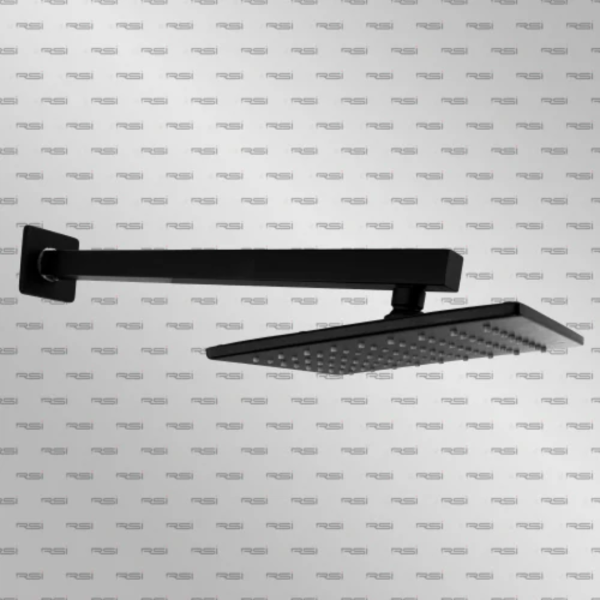 BLACK MATT SS RAIN SHOWER SQUARE8''X8''