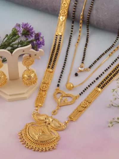Brass Gold-plated Gold Jewel Set