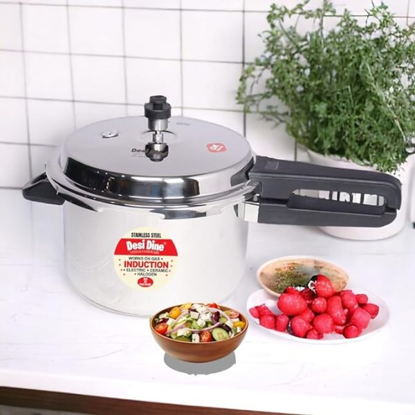 Stainless Steel Outer Lid induction Base Pressure Cooker - Image 6