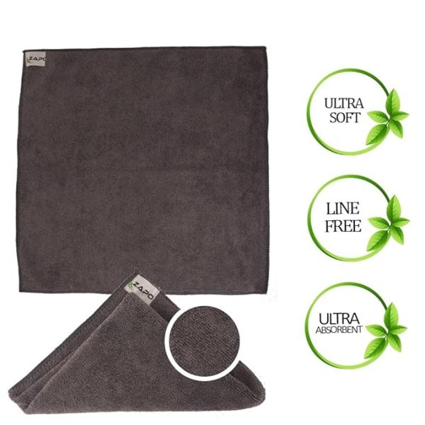ZAPO Microfiber Cleaning Cloths, 3 pcs 15x15cms - Image 6