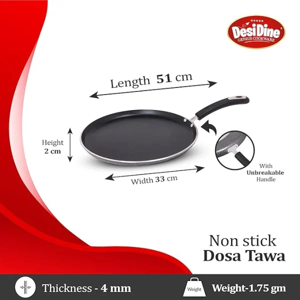 DesiDine Non Stick Dosa Tawa - Image 2
