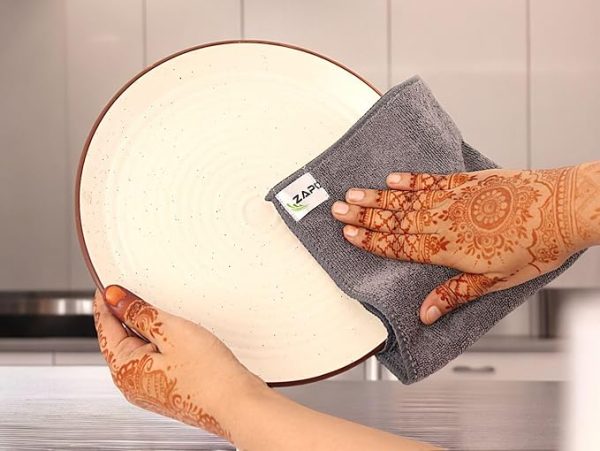 ZAPO Microfiber Cleaning Cloths, 3 pcs 15x15cms - Image 4