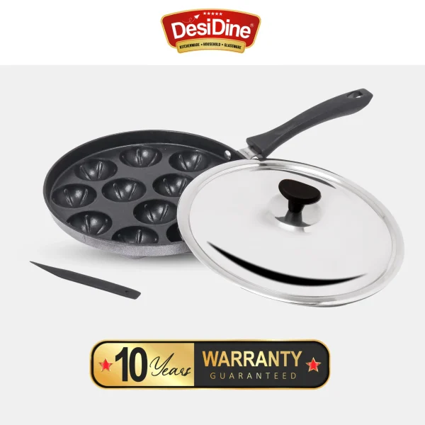 DesiDine Appam Stand with Stainless Steel Lid - Image 5