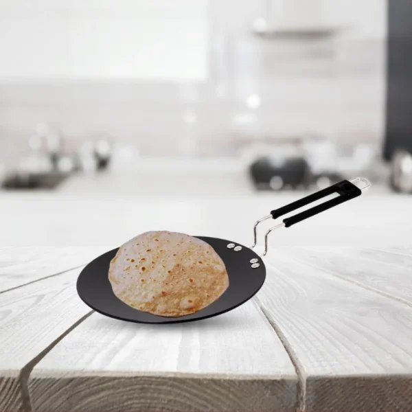 DesiDine Hard Anodised Roti Tawa 25Cm Diameter - Image 7