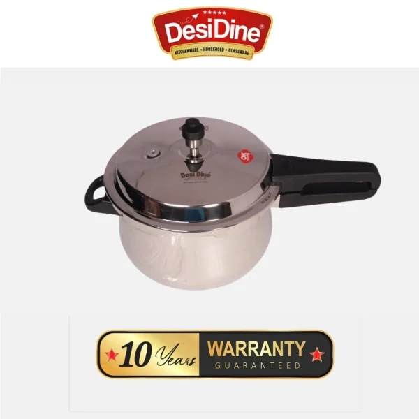 Stainless Steel Outer Lid induction Base Pressure Cooker - Image 5