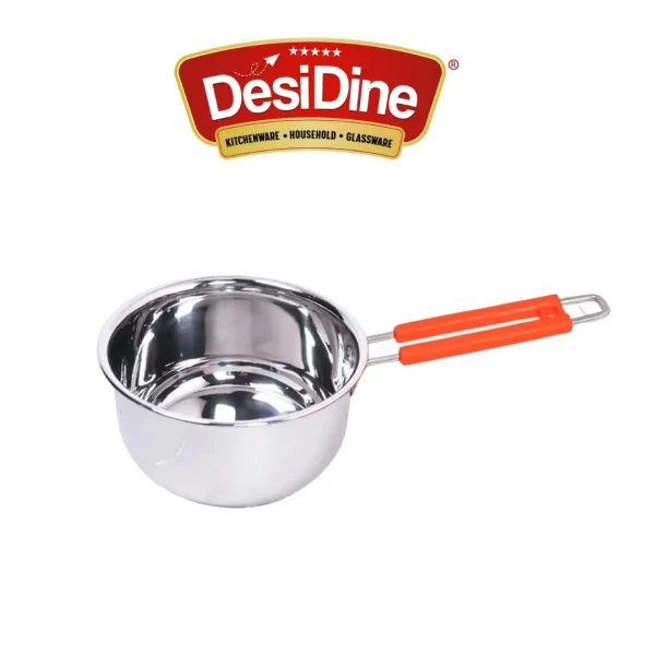 Stainless Steel Sauce Tea Pan with Handle Induction Flat Base (S,M,L)