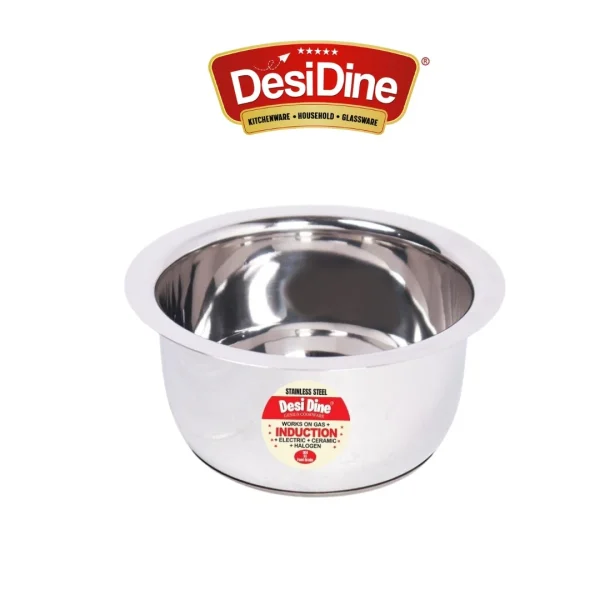 Stainless Steel Sauce Tea Pan with Handle Induction Flat Base (S,M,L)