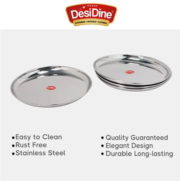 DESIDINE Stainless Steel Deep Wall Plates with Mirror Finish - Image 3