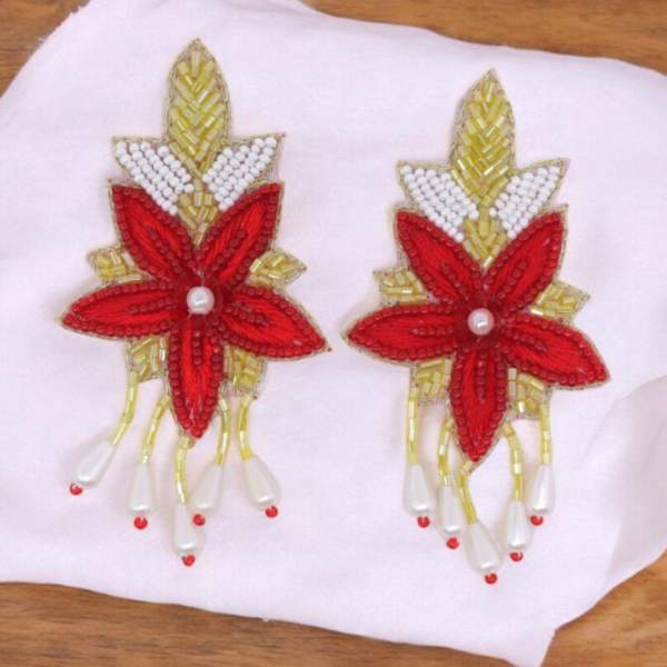 Blooming Flower Beads Dangle Earrings