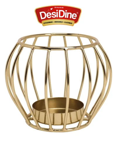 Desidine Gold-Toned Textured Votive Tealight Holder
