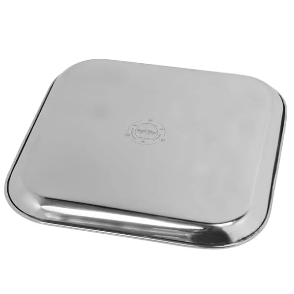 DesiDine Stainless Steel Medium Square Shape Plates - Image 2