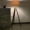 Tripod Floor Lamp | Antique Designed Jute Fabric With Khadi Shade Decorative - Image 3