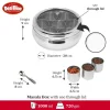 Desidine Stainless Steel Belly Shape Masala Box with Lid - Image 2