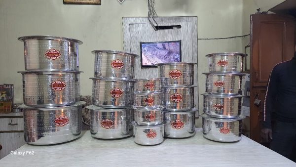Shahnaz Diamond Tope Set (12×28) With lid - Image 2