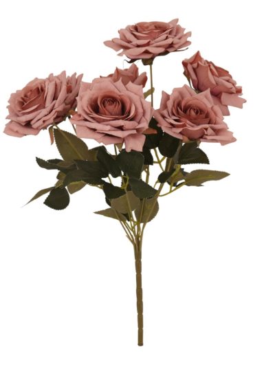 Artificial Silk Rose Dusty Rose Flowers