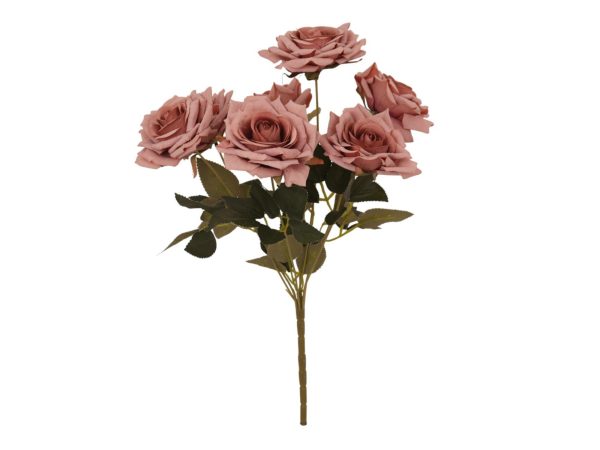 Artificial Silk Rose Dusty Rose Flowers