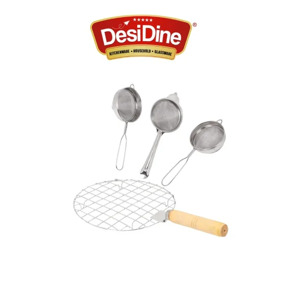 DesiDine Stainless Steel Tea and Coffee Strainer