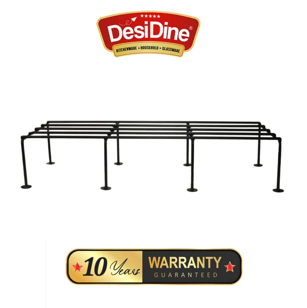 DesiDine Powder Coated Metal Planter Stand for Outdoor or Indoor Planters for Home & office - Image 3