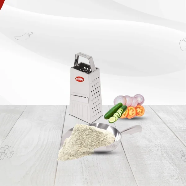 DesiDine Combo Pack of 1 pc Atta Scoop & 1 Pc 5 in 1 Vegetable Grater and Slicer Combo - Image 5