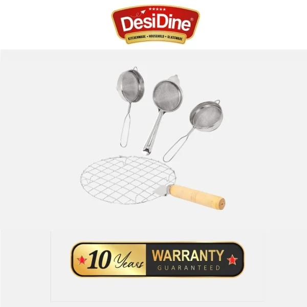DesiDine Stainless Steel Tea and Coffee Strainer - Image 3