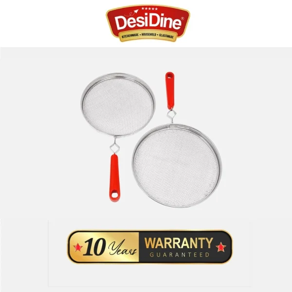DesiDine Stainless Steel Papad Roast Jali Set of 2 pc - Image 5