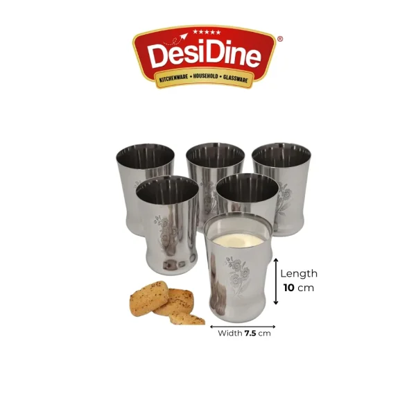 DesiDine Stainless Steel Serving Glasses - Image 3