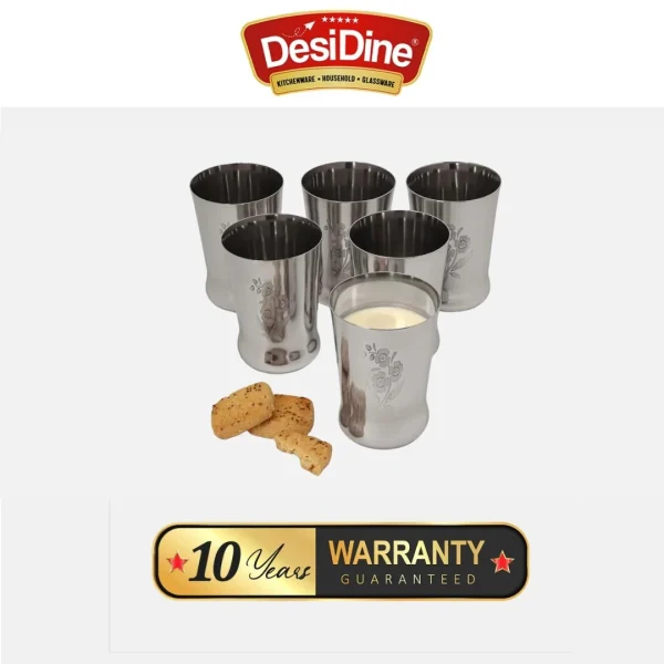 DesiDine Stainless Steel Serving Glasses - Image 4