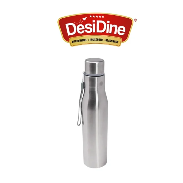 DesiDine Single Wall Multipurpose Stainless Steel Water Bottle 1 L/Water Bottle