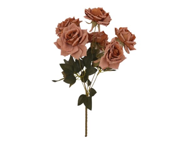 Artificial Silk Rose Dusty Rose Flowers - Image 3