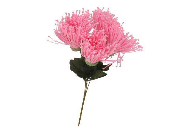 Yellow Artificial Spider Mum Stems Flower - Image 2