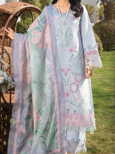 Rang Rasiya Carnation Embroidered Lawn