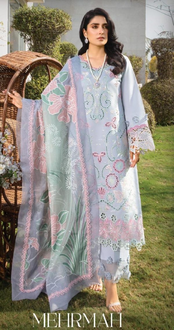 Rang Rasiya Carnation Embroidered Lawn
