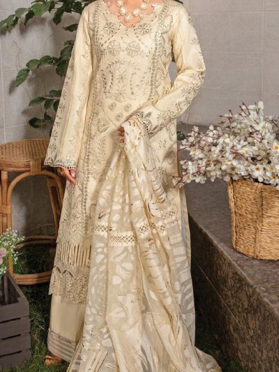 Rang Rasiya Carnation Embroidered Lawn