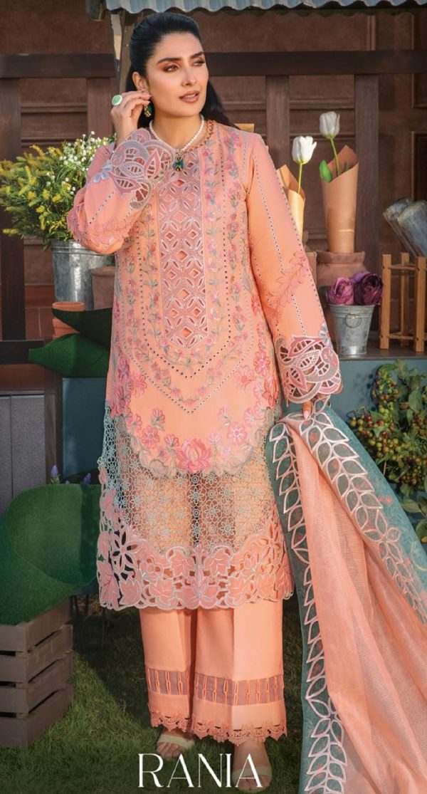 Rang Rasiya Carnation Embroidered Lawn