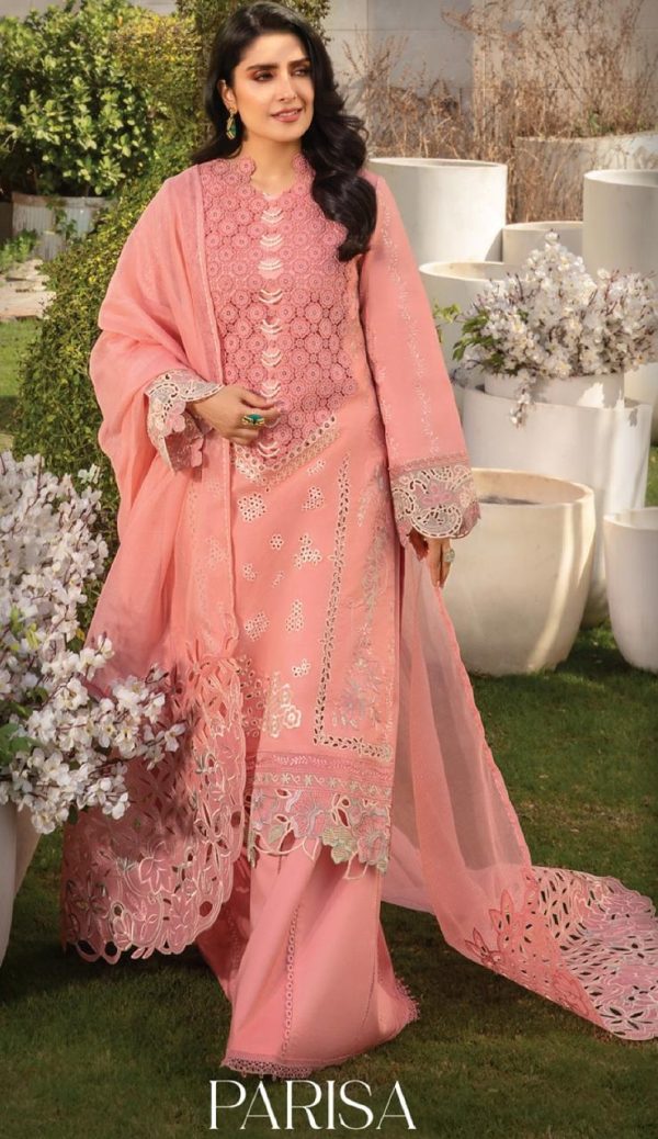 Rang Rasiya Carnation Embroidered Lawn