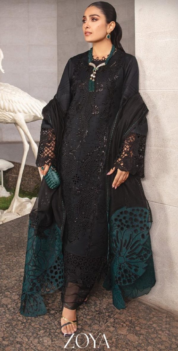 Rang Rasiya Carnation Embroidered Lawn