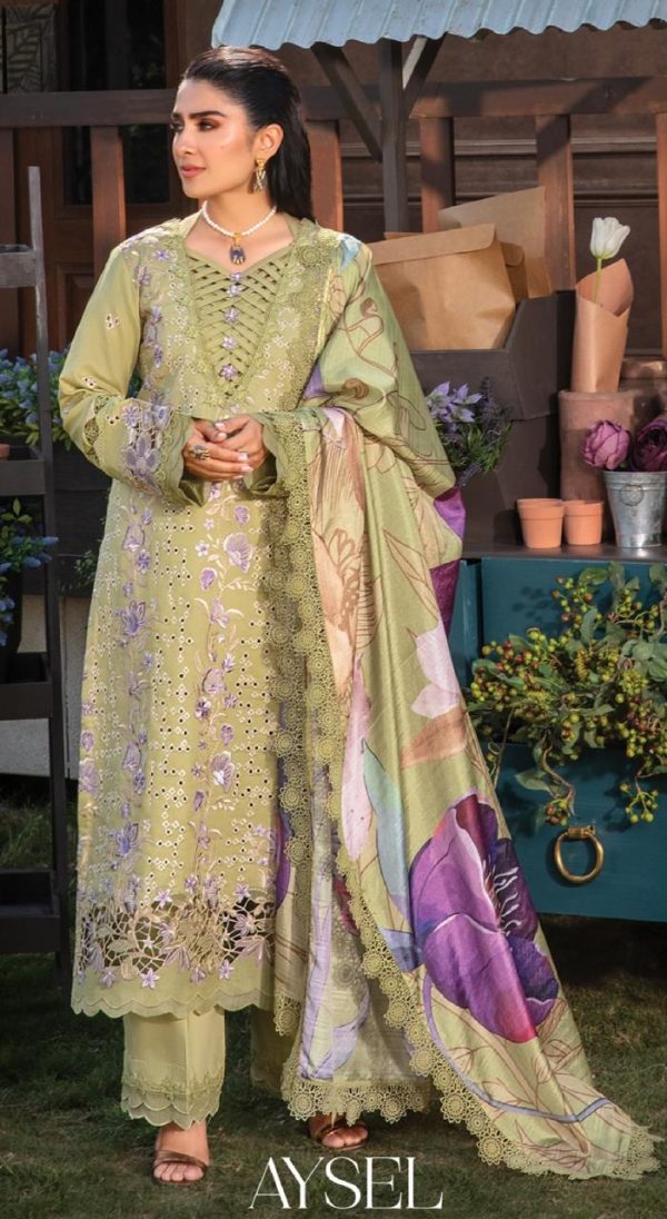 Rang Rasiya Carnation Embroidered Lawn